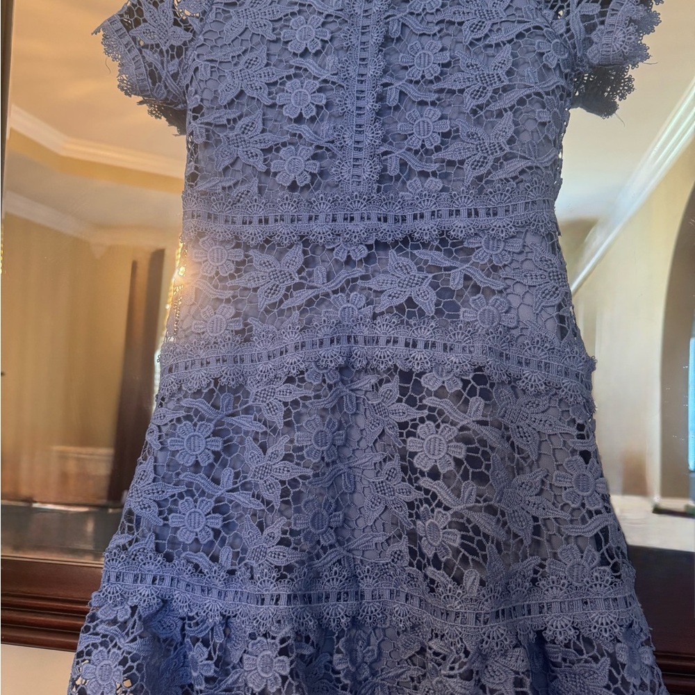 GB Girls Blue Lace Dress